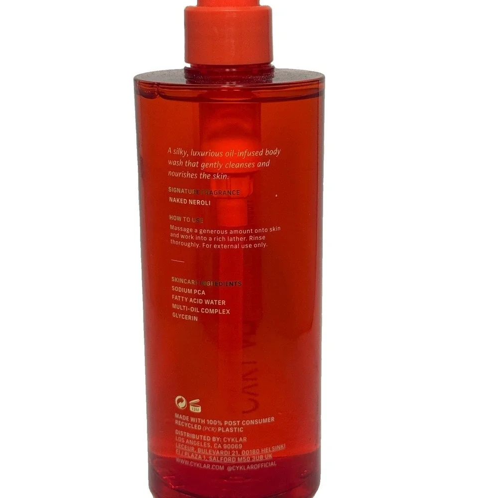 CYKLAR Sensorial Luxury Body Wash Naked Neroli Cleanser 16.5 Fl Oz.
